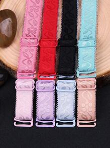 1 对 1.5 厘米/0.591 英寸胸罩肩带，弹性织物肩带，可更换胸罩肩带，可调节防滑肩带，胸罩织物肩带 - 彩色 - 查看 4