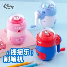 Disney 1Pc Cartoon Pencil Sharpener Pencil Sharpener Creative Labor-Saving Single Hole Pencil Sharpener Hand Shake Pencil Sharpener Boxed Student Stationery S Frozens Annas Elsas Princess Spider-Man (Random Style) Back To School - F - View 7