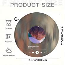 Graduation Season 1pc Vinyl Acrylic Record, Personalized Song & Photo Plaque, Couple, Family, Loved One, Unique Home Decor Gifts, Custom Music & Photo Decoration, Ideal For Valentine's Day, Mother's Day, Father's Day, Anniversary, Special Occasion - Acrylic-round - View 25