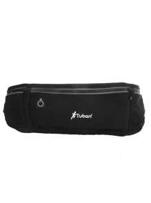 1pc Adjustable Waist Fanny Pack With Zipper Pockets, Lightweight, Breathable Polyester Sports Waist Bag For Running, Hiking And Fitness