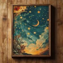 Eternal Astronomy Canvas Wall Art - Wooden Frame Canvas Painting 1 Piece (3) Thickness 2.25cm / 1inch , Home Gift Decoration, Room Decoration Aesthetics, Wall Decoration Art, Perfect Gift, Autumn Winter Wall Decoration, Living Room Decoration, Bedroom Decoration, Kitchen Decoration, Entrance Decoration, Bathroom Decoration, Direct Wall Painting, High-Quality Wall Painting Poster