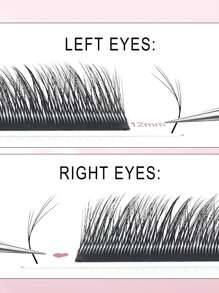 FOXYMEI 12排狐狸眼睫毛 5d YY C/D 卷翘蓬松纤细斜飞预制扇形 8-13mm 狐狸眼睫毛延长眼尾拉长效果山茶花风格单根睫毛柔软自然睫毛妆容睫毛簇、睫毛簇、单根睫毛、睫毛、假睫毛 - 黑色 - 查看 4