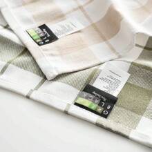 Conjunto de 2 paños de limpieza Esila 45*65 | 100% algodón | Beige/Verde - Verde - Ver 3