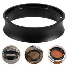 1个58/54/51毫米磁性定量漏斗和滤饼筛套装，磁性浓缩咖啡定量环，可重复使用的1.7毫米滤饼筛，316不锈钢材质，适用于所有58/54/51毫米手柄，浓缩咖啡工具，浓缩咖啡配件