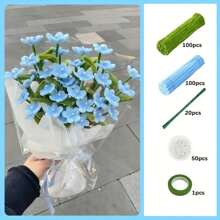 271/326/472/475pcs Value Pack Blue Star Flower DIY Pipe Cleaner Projects Bouquet Set, Chenille Stems DIY Projects, Chenille Rods, Ultra Dense Fuzzy Sticks, Pipe Cleaner Craft Supplies Unique Pipe Cleaner Crafts Pipe Cleaner Craft Tutorials For Christmas, Halloween Mother'S Day, Graduation And Holiday Gift Handmade DIY Craft Set, Very Affordable Yet Quality/Good Quaitylity