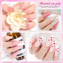 LIMEGIRL Gel Nail Polish Set - 6 Colors Pink Series Gel Nail Polish Set, Nude Pink & Deep Pink Gel Nail Polish, Suitable For All Seasons, Removable LED Nail Lamp, Gel Manicure Set, DIY Salon-Grade Gift, For Women Nails - Multicolor - View 6