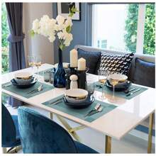 4/8pcs Heat Resistant Placemats, Outdoor Foldable Stain Resistant Coffee Mat, Non-Slip Place Mats For Dining Table, Waterproof Wipeable Thickened PVC Vinyl Woven Table Mats, Easy To Clean Machine Washable Wipeable Durable Kitchen Accessories, Home Party Decorations, For Camping Hiking Mountain Climbing Hiking Fishing Park Backyard And Car RV Travel