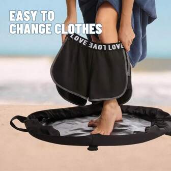 1 stuk strandorganizer, draagbare verschoningsmat voor wetsuits, droge zwemtas met trekkoord, snelwisselorganizer voor zwem- en surfuitrusting met verstelbare schouderband voor surf- en kampeervakanties, strandactiviteiten, accessoires voor strandreiniging, strandbenodigdheden, zwembadfloat