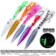5 Stücke Salzwasser Jigs SpeedJigging Pitching Köder Vertikal Jigging Kunstköder 5 Farben 40G/80G/150G/200G