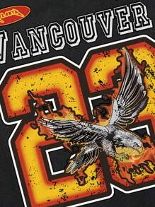 Lonblece Summer Men's Brand Handpainted Numeric Element Print Casual Sports Tank Top - Black - View 5