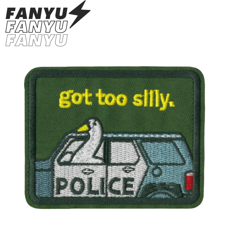 Got Too Silly Hippie Punk Rock Cartoon Adventure Funny Cool Sewing Patch Embroidery Decor Clothing Accessory DIY Material For Jacket, Pants, Coat, Shoes, Bag Summer, School