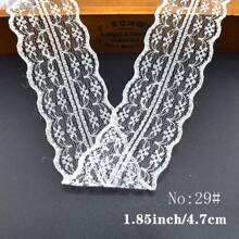 10M/Rolle 14 Stile weiße Spitzenborte Stoff Basteln DIY Schleife Geschenkverpackung Spitze Hochzeitskleid Stickerei Nähen Geburtstags Party Heim Dekoration
