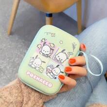 Sanrio Bolsa de almacenamiento de cables Sanrio, bolsa portátil de almacenamiento para cargador de teléfono móvil, audífonos, unidad flash USB, cámara CCD, bolsa con cierre