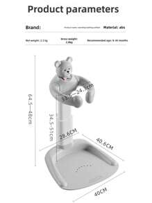 Baby Stehdusche Gadget, Baby- und Kleinkind-Duschablage Anti-Fall und Anti-Rutsch, Baby-Gesäß-Duschgadget Stützablage