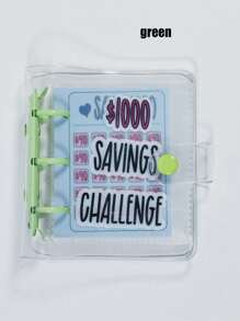 1pc Mini Budgeting Challenge Loose-Leaf Planner With Envelopes - Wallet - View 9