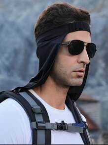 GOLOVEJOY 1pc Men Neck Protection UV-Proof Sunshade Hat, Suitable For Fishing, Cycling, Outdoor, Breathable Neck Veil - Suitable For Fishing, Cycling, Camping, Hiking, Trekking - Multicolor - View 2