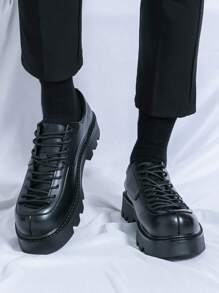 男士休闲乐福鞋，舒适透气一脚蹬鞋，适合工作、休闲、散步、旅行、海滩、男士礼物、男士厚底鞋