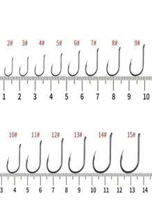 20 件银色不锈钢弹簧鱼钩，适用于鲤鱼和鲷鱼钓具
