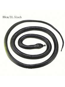 1pc Realistic Rubber Fake Snake Toy, Prank Scary Garter Snake Prop - Multicolor - View 7