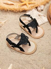 Girls Cute Infant Summer Breathable Sandals, Soft Sole Anti-Slip Durable - Black - View 1