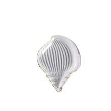 Ocean Glass Plate Irregular Meal Plate Dessert Salad Plate Dried Fruit Snack Decoration Sea Snail Sea Star Shell Plate - 金邊海螺1 - 查看 7