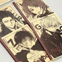 Jujutsu Kaisen 1pc Jujutsu Kaisen Notebook, B5 Exercise Book, Writing Pad, Sketch Book, Gojo Satoru Lined Notebook, Geto Suguru, Memo Book, Student Stationery,School Supplies,Back To School