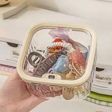 Clear Pop-Up Lid Laundry Detergent Organizer – Waterproof Storage Box For Pods, Beads & Stain Removers | Mini Desktop Container For Bathroom, Kitchen & Dorm (Multi-Purpose, Space-Saving)