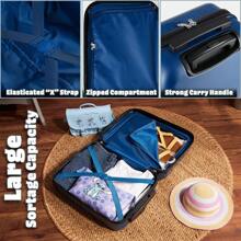 Disney Stitch Suitcase Hard Shell 49 X 33 22 30L Capacity 4 Spinner Wheels Extendable Handle Holiday Travel Essentials - Blue - View 6