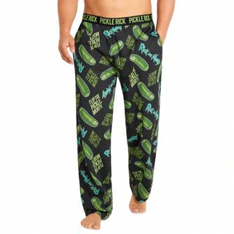 Rick & Morty Pyjama Bottoms Nightwear PJ And S-3XL Lounge Wear Trousers Gift