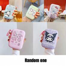 Sanrio Bolsa de almacenamiento de cables Sanrio, bolsa portátil de almacenamiento para cargador de teléfono móvil, audífonos, unidad flash USB, cámara CCD, bolsa con cierre