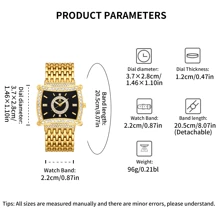 YaLaLuSi YaLaLuSi Brand 1 Piece Golden Elegant Temperament Hot Models Ladies Quartz Watch Bar Scale Luminous Pointers Rhinestone Decorated Dial Exquisite Bright Eyes Wear-Resistant Case Strap With Strap Adjuster Party Daily Work Evening Party Hundreds Of Models To Send Mum Lady Sister Holiday Gift Birthday Gift