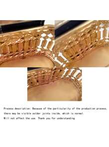 Dancing Engine 时尚金属风格迷你小女士包宴会包晚宴包斜挎包 - 金色 - 查看 10