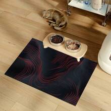 1pc Marble Stripe Pattern Indoor/Outdoor Welcome Mat - Non-Slip, Absorbent & Water Resistant, Suitable For Bedroom, Bathroom, Kitchen, Entryway - Washable Home Decor, Soft & Fluffy For Spring/Summer