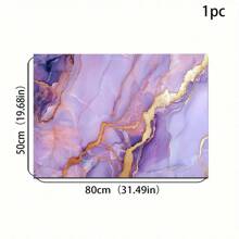 1 pieza Alfombrilla de entrada con patrón de mármol - Antideslizante, Apta para interior/exterior, Absorbente de agua y resistente a la suciedad, Para dormitorio, baño, cocina, entrada - Decoración del hogar lavable, Suave y esponjosa para primavera/verano