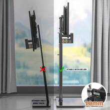 Floor Universal TV Stand With Mount 80 Degree Swivel Height Adjustable And Tilt Function For 27 To 65 Inch LCD, LED OLED TVs,HT1002B - 27"-55" SWIVEL FLOOR TV STAND WITH MOUNT - View 6