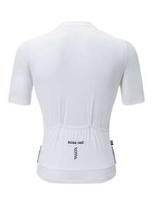 HISERWA 2025 Pro Team Premium Quality Cycling Jersey For Men, Contrast Color Design, Outdoor Sports Cycling Apparel For Spring/Summer, Made Of Nylon High Elastic Soft Fabric, Quick Dry, Breathable, Professional Bicycle Short Sleeve Outfit With Reflective Strips, Suitable For All Seasons Outdoor Cycling