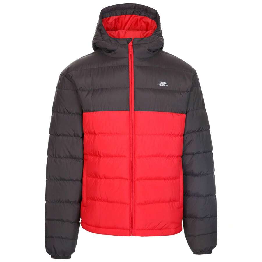 Trespass Mens Oskar Padded Jacket (Red) - Red - View 1