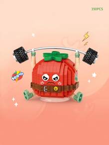 LOZ 300+pièces Petit bloc de construction de légumes alimentaires mignons, tomate, maïs, chou, aubergine, jouet de construction à assembler, décoration de bureau, ornement, cadeau de Noël - Multicolore - Voir 16