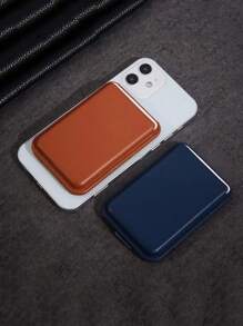 Bao da PU đựng thẻ từ tính du lịch nhỏ gọn, tương thích với điện thoại Apple 12/13/14/15/16, đựng thẻ ngân hàng/thẻ căn cước/thẻ ra vào hoặc tiền xu, bao da đựng thẻ có thể gập lại, có thể hỗ trợ điện thoại ổn định để xem video, điều hướng hoặc gọi video - Nhiều màu - Xem 8