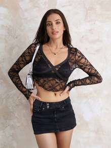 Women's Denim Mini Skirt Solid Zipper Button Design Low Rise Short Jean Skirt For Summer Holiday - màu đen - Xem 3