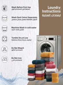 QIBHI 1pc 100% Cotton Solid Color Satin Edge Hand Towel/Face Towel/Bath Towel, Absorbent & Soft Guest Towel, Bathroom Decor, Vintage-Style Fall Decor Back To School For Beauty Salon Home Bathroom Shower Towels For Beauty Salon, Hotel Sports,Home Essentials, Towel, Skin Care - Teal Blue - View 5