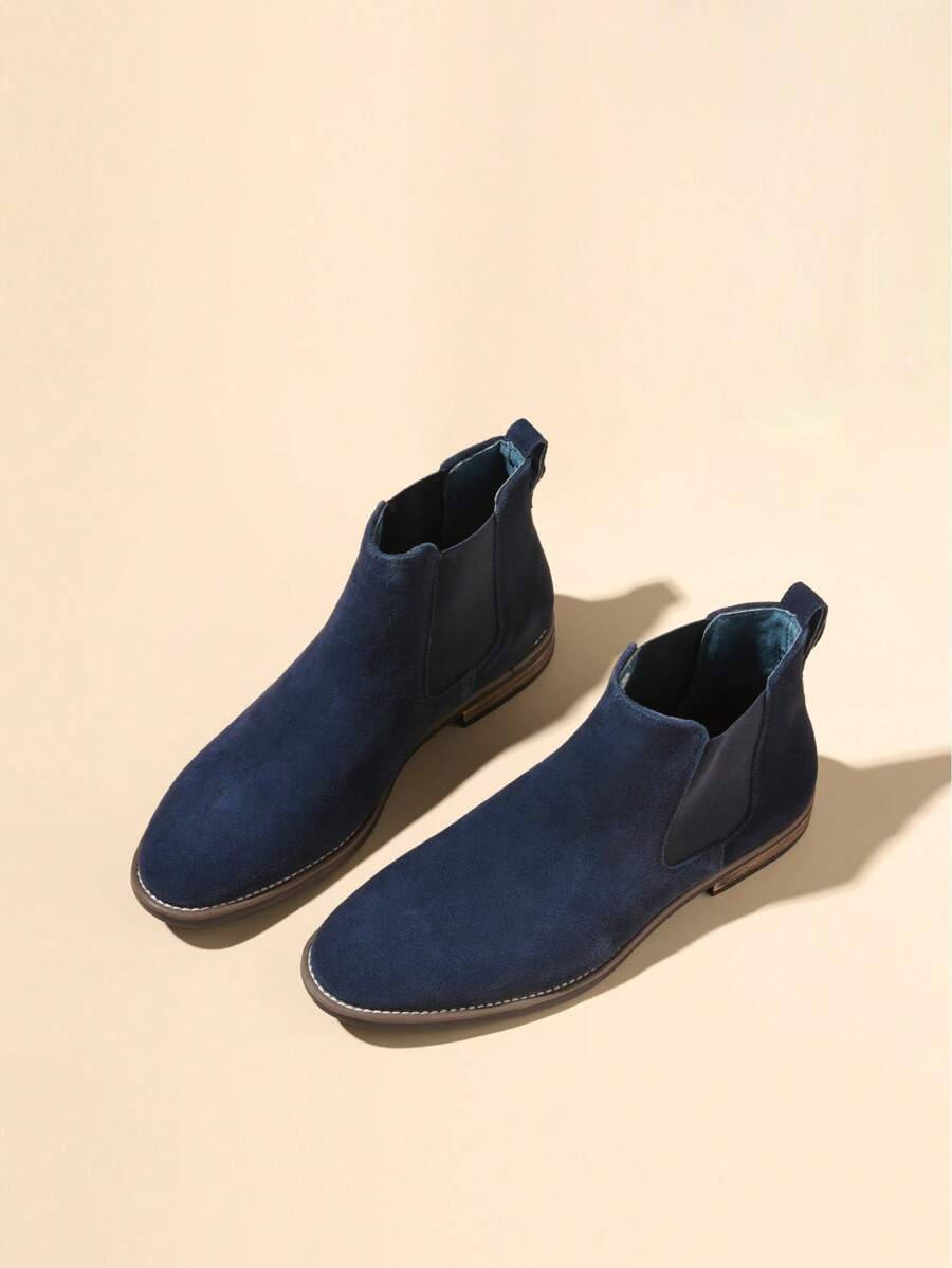 Men's Suede Leather Chelsea Ankle Boots