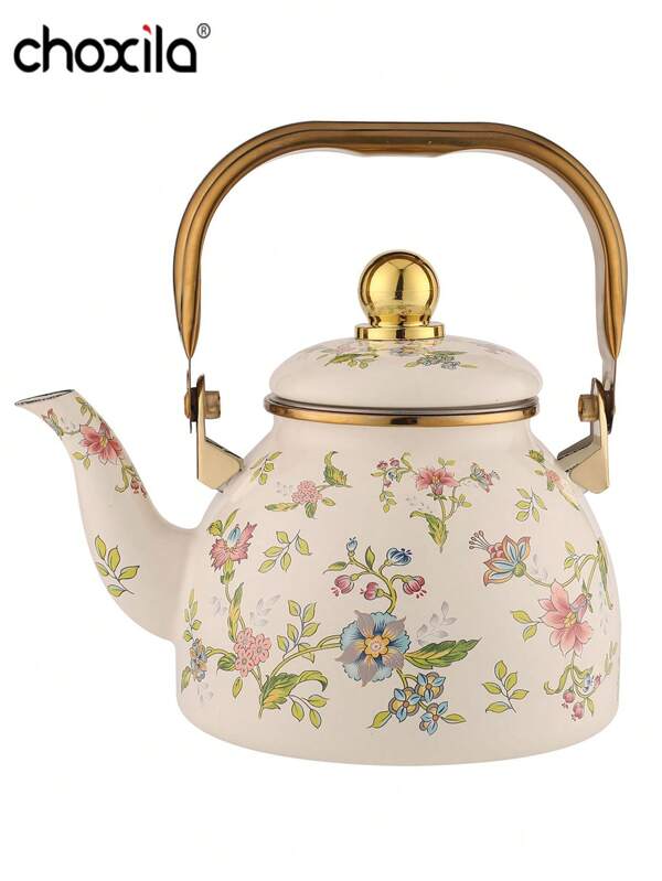 choxila 1pc Enamel Enamel Kettle Kettle Large Capacity Kettle Gas Induction Cooker Universal