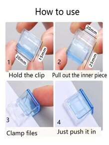 10/50/100/150 Stück Candy-farbene Druckclips, Clips gegen Kräuselung, Druck-Zieh-Clips, transparente Clips, A4 Papier-Büroklammern