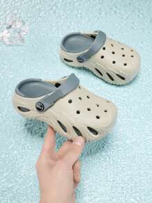 Children's Lightweight Perforated Sandals, Fashion Versatile Non-Slip Durable Breathable Outdoor Wear, For Big Kids Boys
