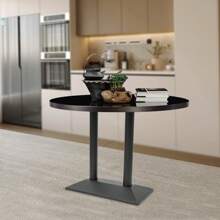 Sturdy Black Double-Leg Table Base 40x70cm (15.75x27.56 Inches), 72cm Height – With Adjustable Leveling Feet And 8 Screw Holes, High Load Capacity For Restaurants/Bistros/Private Households, Easy Assembly - Black - View 8