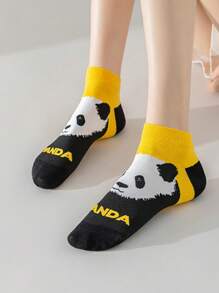 5 Pairs Women's Sweet Bow Knot Simple Boat Socks Invisible Socks Suitable For Spring&Summer - Multicolor - View 7