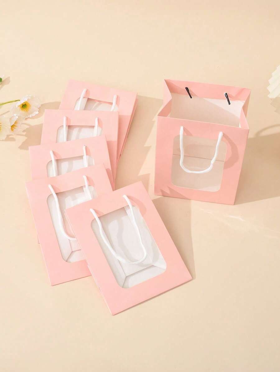 1 件/6 件/12 件黑色礼品袋重型牛皮纸袋带手柄适用于精品店、婚礼派对礼品袋、杂货袋、零售商品袋中型礼品袋纸袋、婚礼、袋子、生日、节日派对牛皮纸