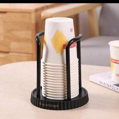 2个/1个极简圆形一次性杯架，时尚一次性杯架，极简杯架，适用于水杯、咖啡杯、茶杯，优雅小巧实用