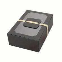 5/10 Uds., nueva caja de papel Kraft, caja de regalo para pastel de dulces y galletas, ventana transparente de PVC, regalo de cumpleaños y Navidad, suministros para fiestas - Blanco - Ver 4